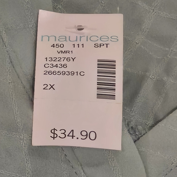 Maurices Plus Size Popover Blouse NWTs - Picture 2 of 2